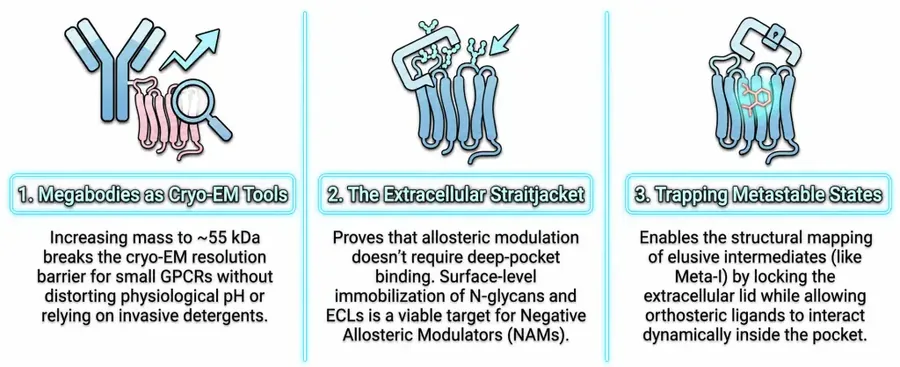 Figure from: Structural analysis of rhodopsin states in megabody complexes.